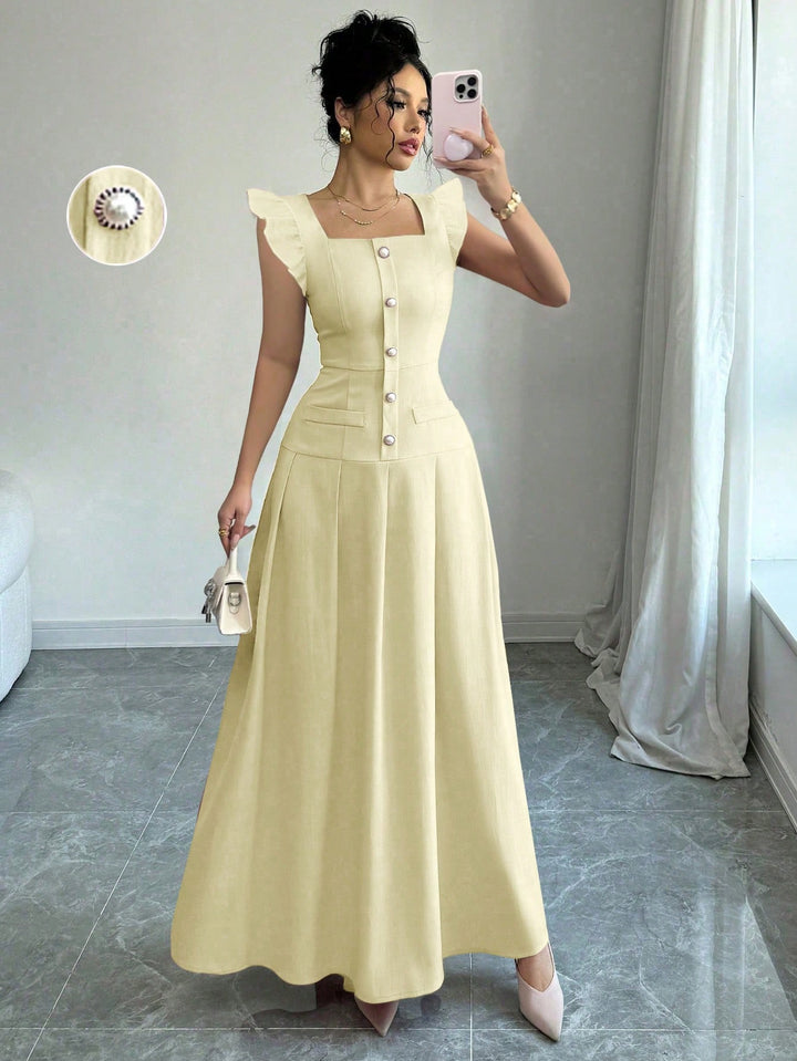 Rochie maxi SHEIN, galben