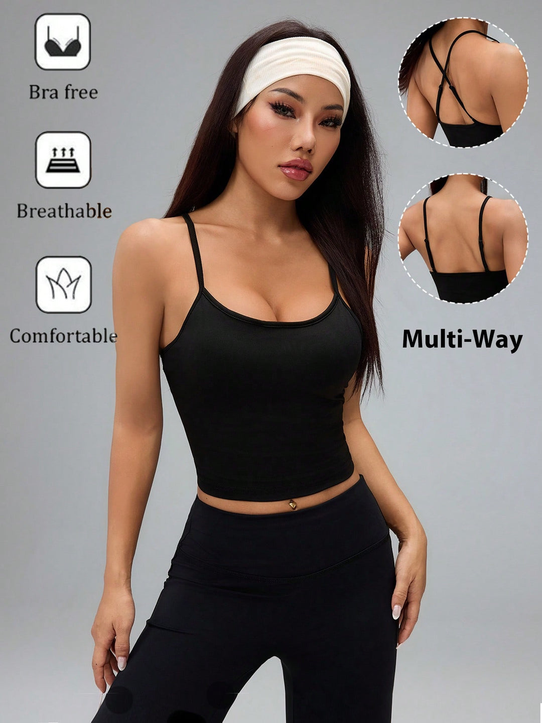 SHEIN top, fekete