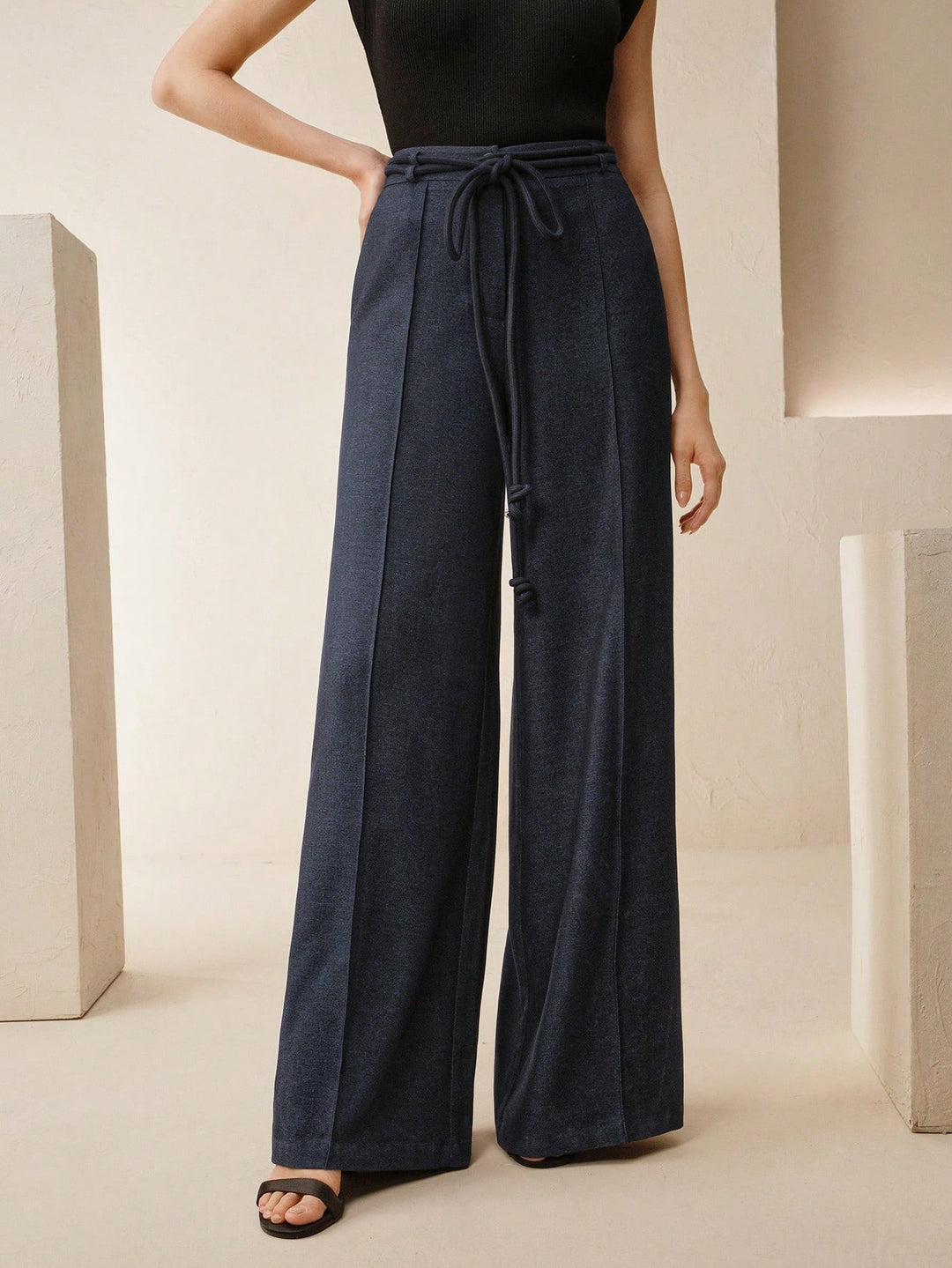 Pantalon SHEIN, albastru