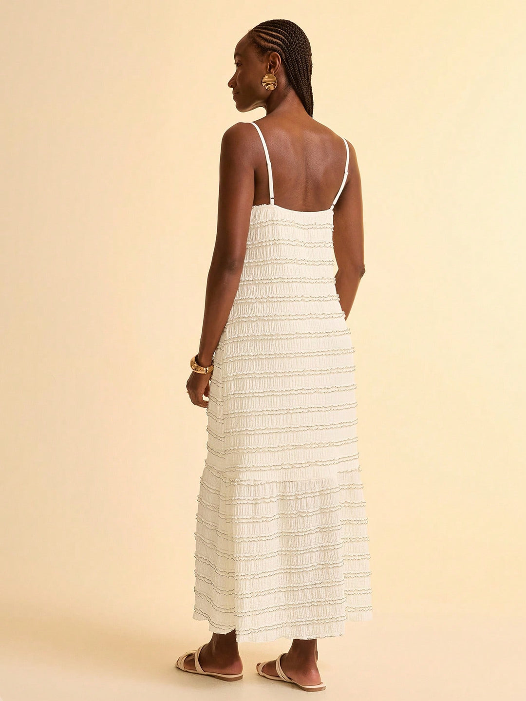 Rochie maxi SHEIN, alb