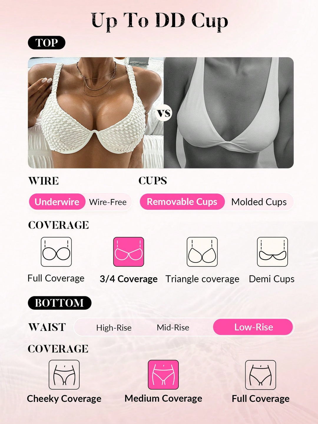Set bikini SHEIN, bej