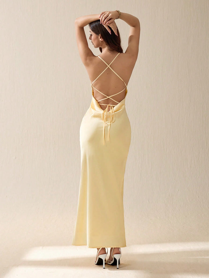 Rochie maxi SHEIN, galben
