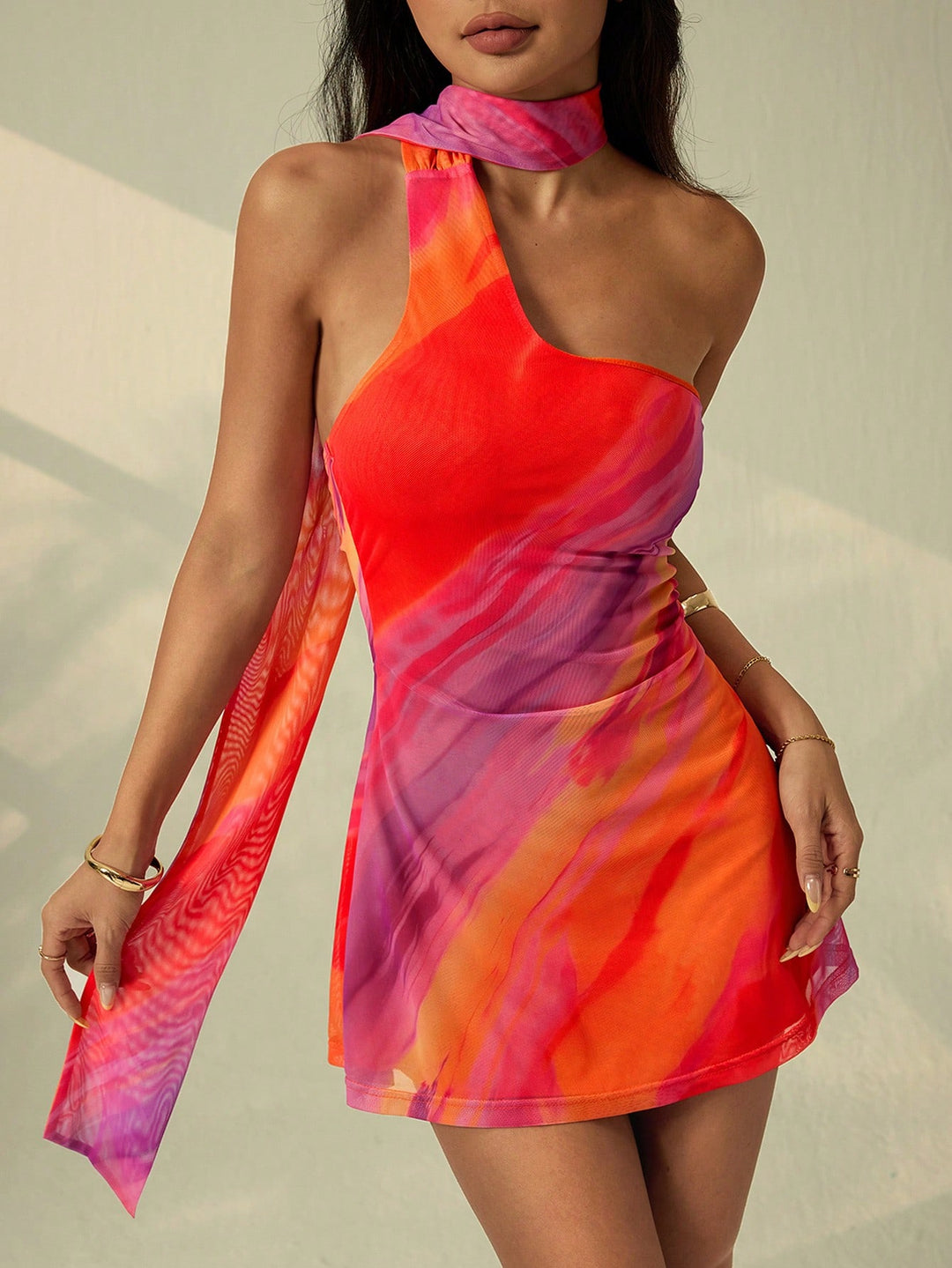 Rochie mini SHEIN, portocaliu
