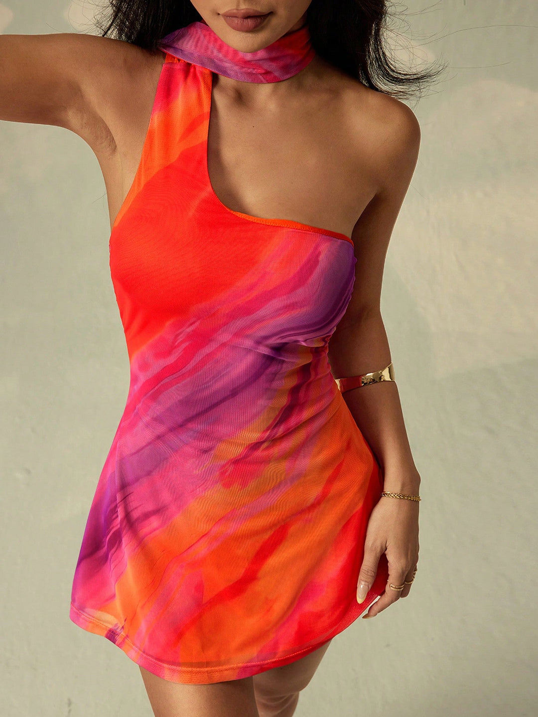 Rochie mini SHEIN, portocaliu