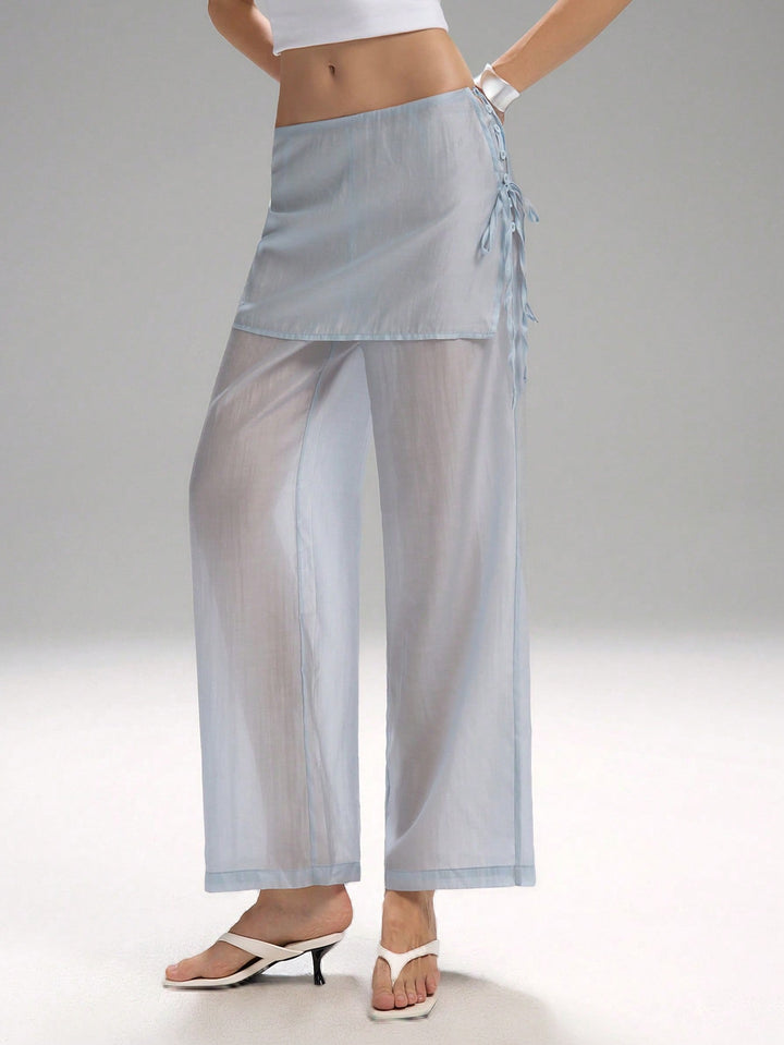Pantaloni SHEIN, albastru