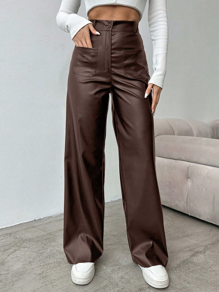 Pantaloni SHEIN, maro