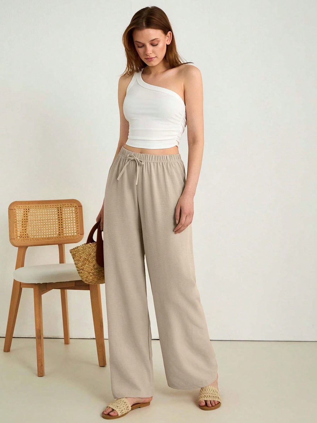 Pantaloni SHEIN, bej