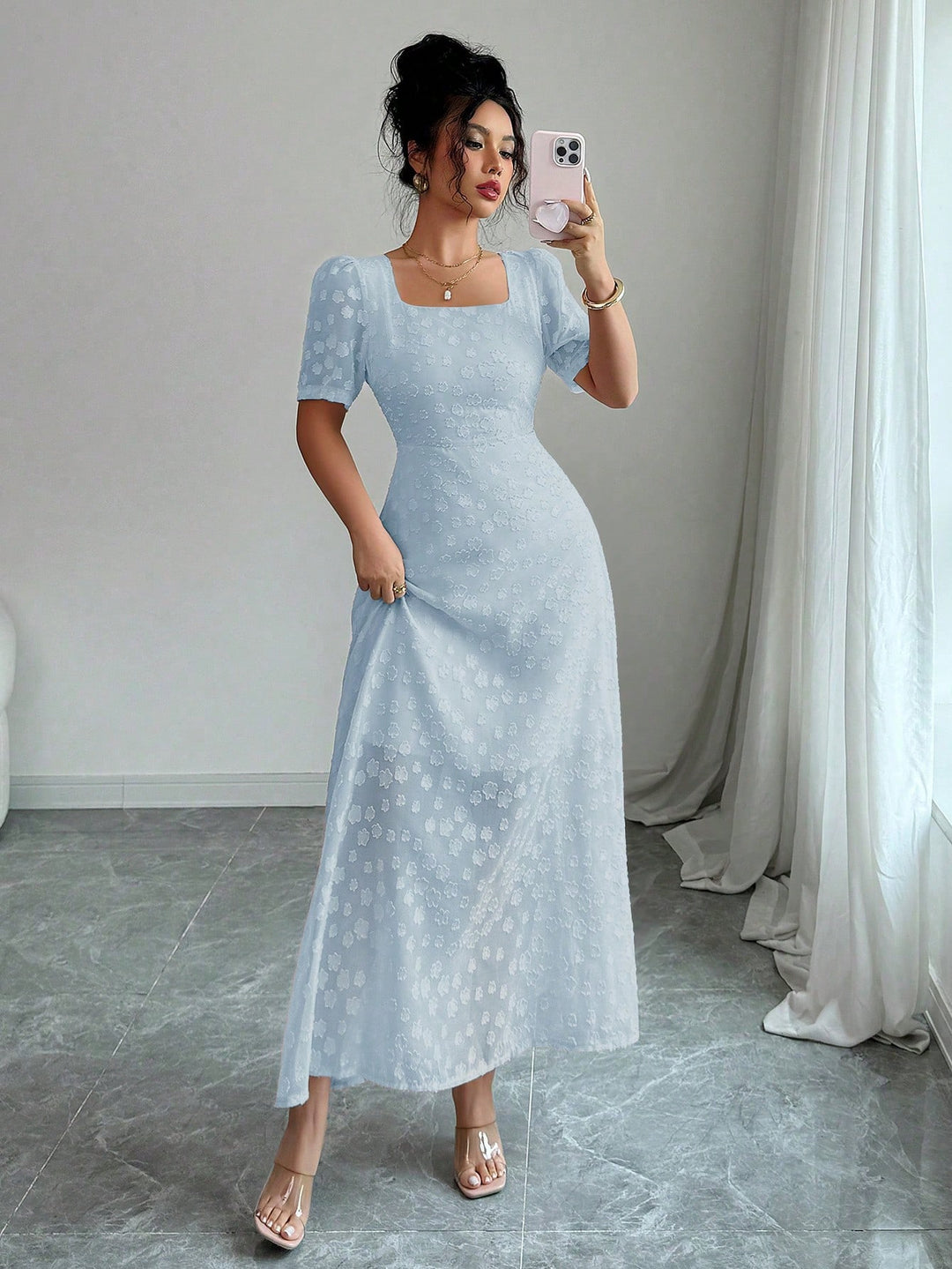 Rochie maxi SHEIN, mix culori