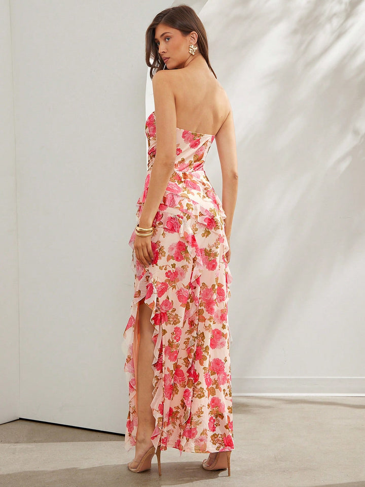 Rochie maxi SHEIN, bej
