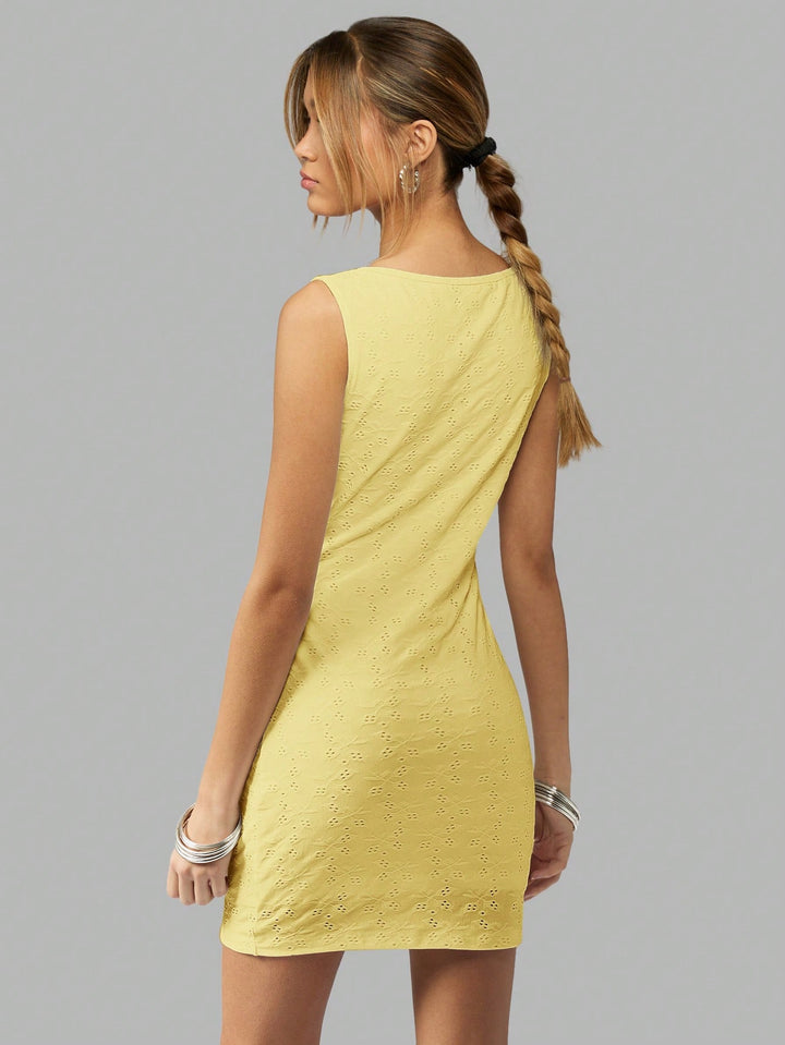 SHEIN mini ruha, sárga