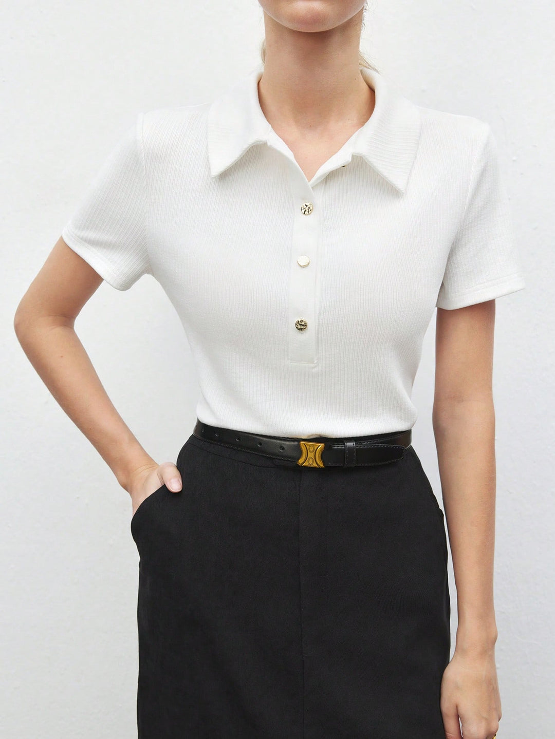 Tricou SHEIN, crem
