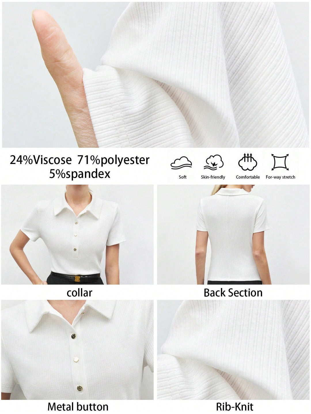 Tricou SHEIN, crem