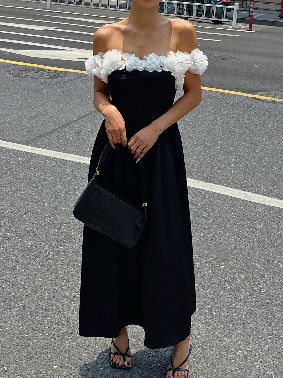 Rochie maxi SHEIN, negru