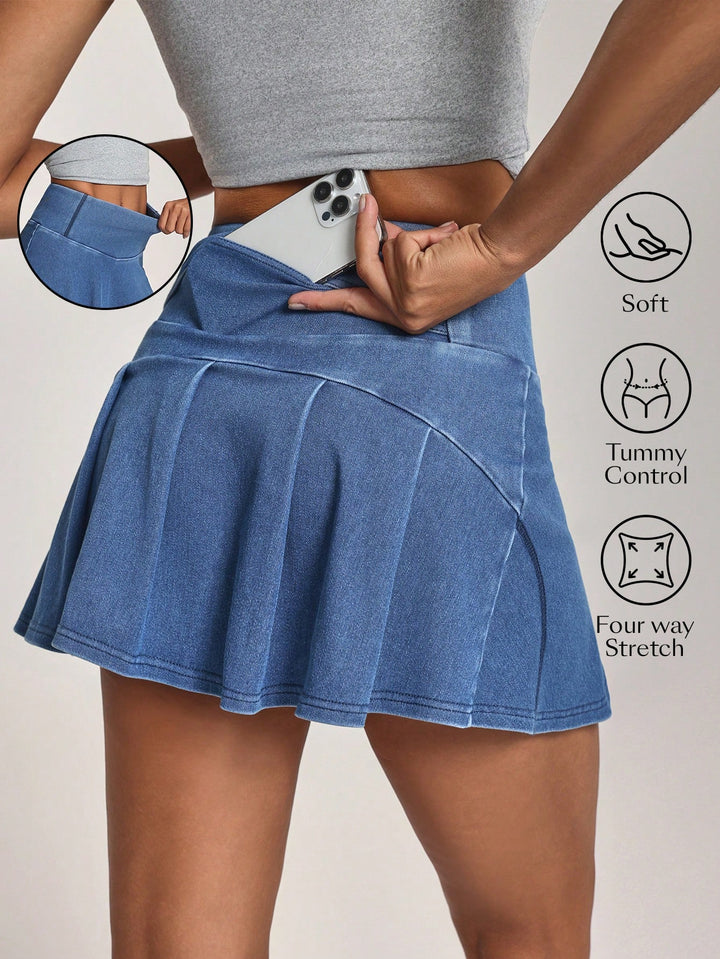 SHEIN miniszoknya, kék