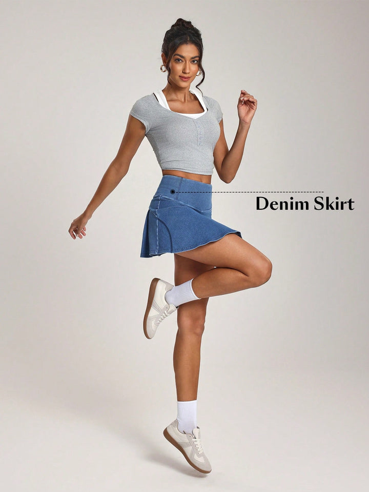 SHEIN miniszoknya, kék