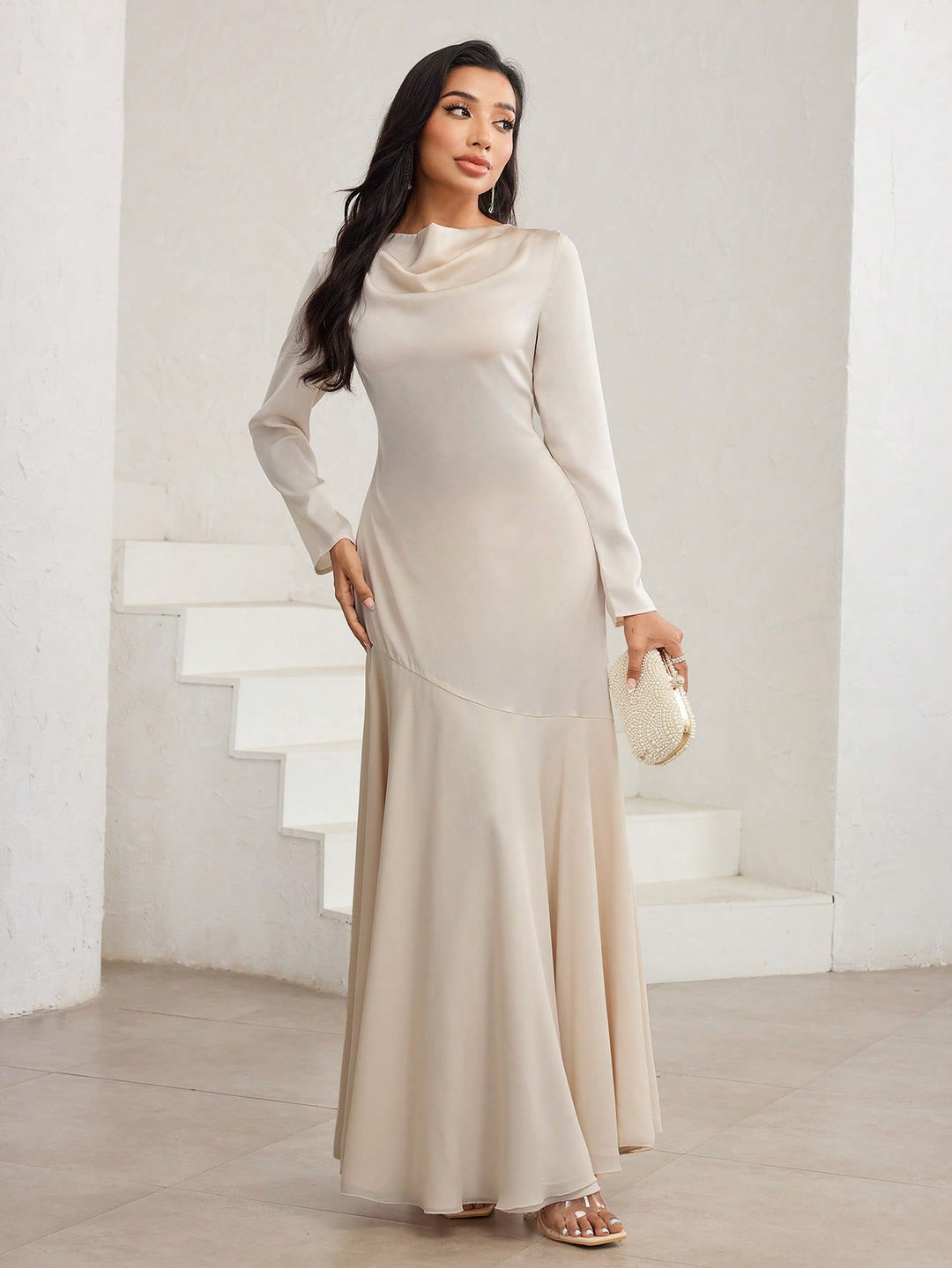 Rochie maxi SHEIN, portocaliu