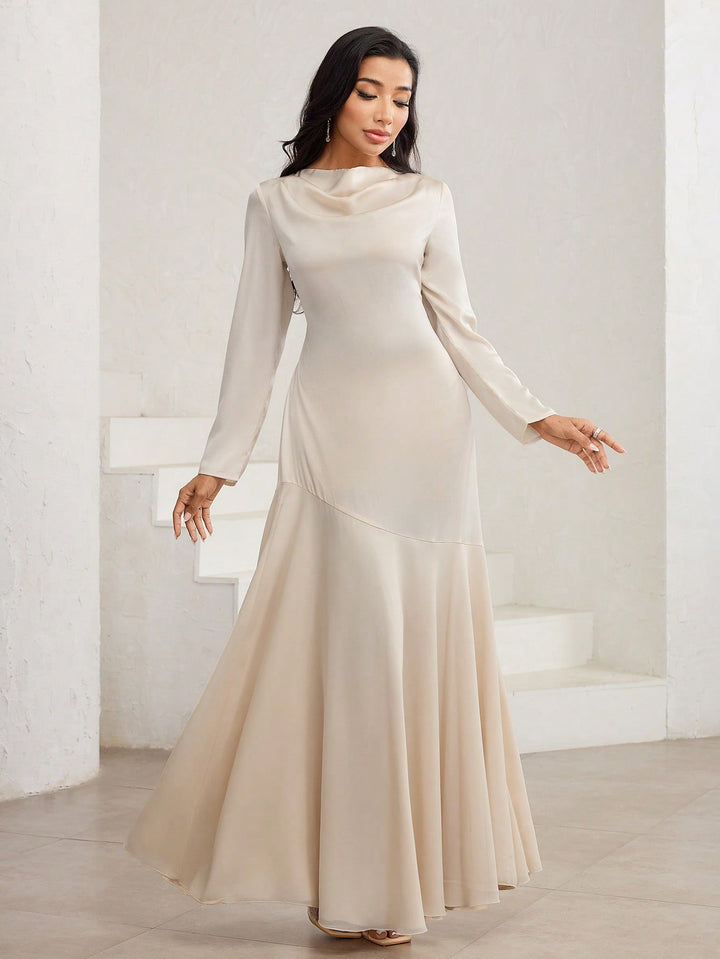 Rochie maxi SHEIN, portocaliu