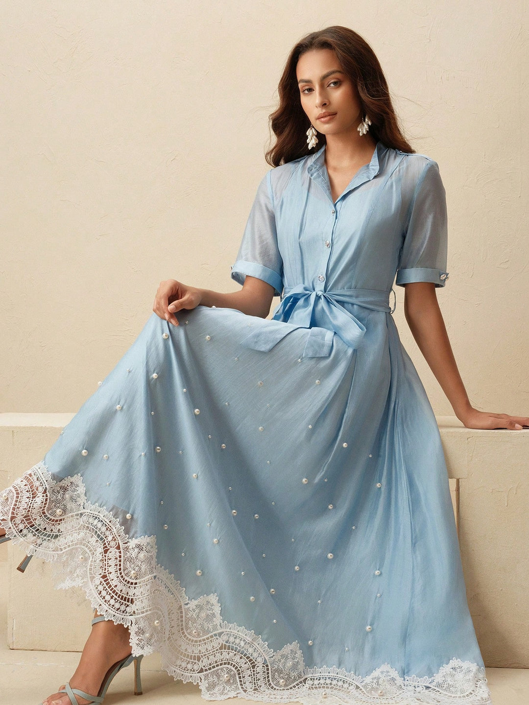 Rochie maxi SHEIN, albastru