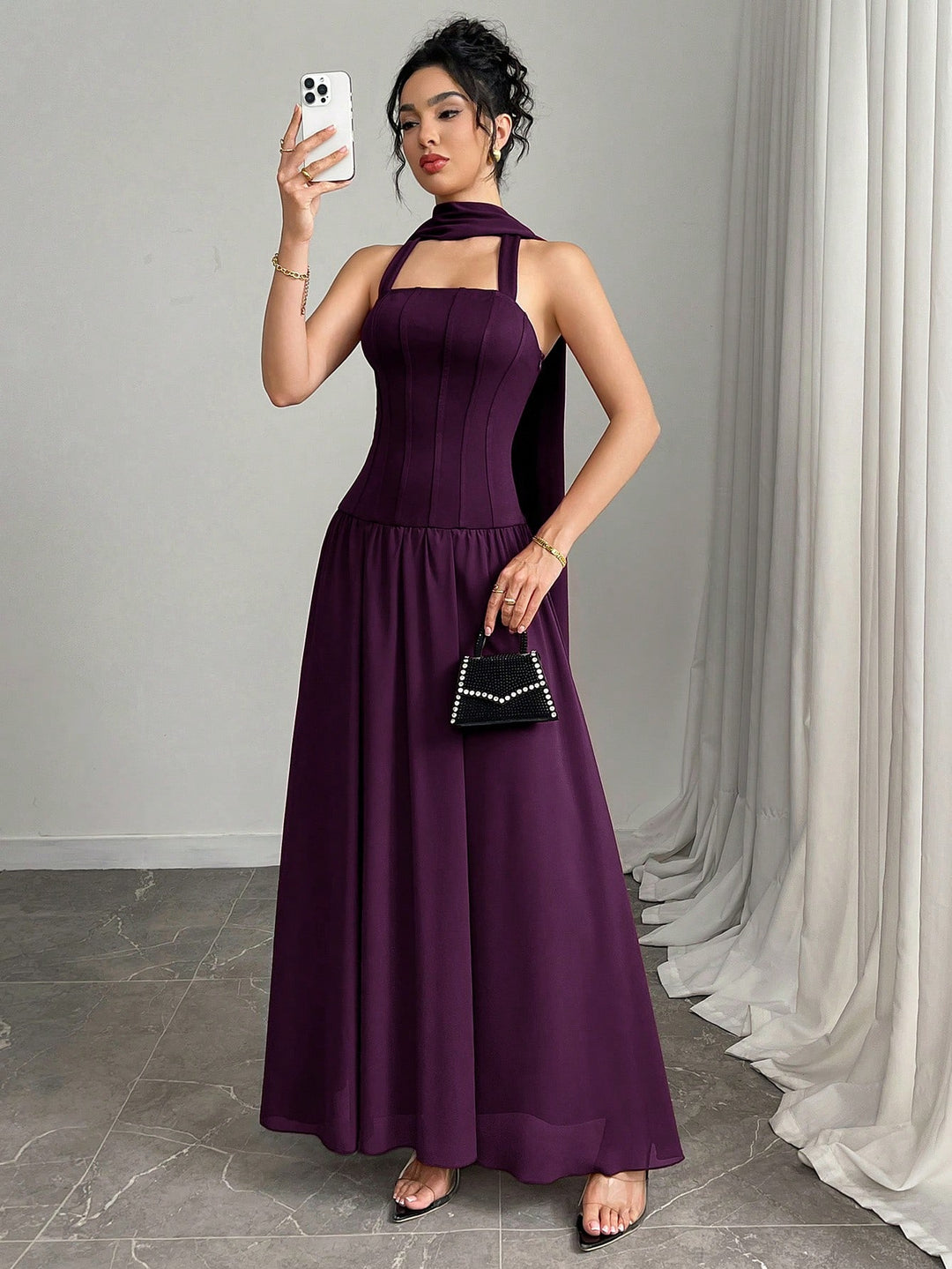 Rochie maxi SHEIN, mov