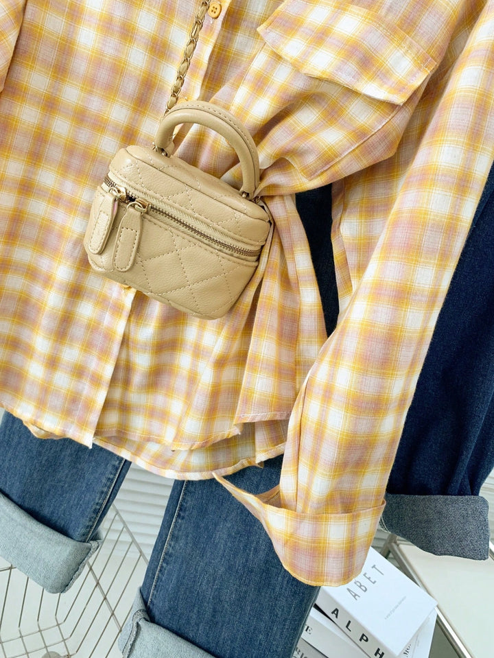Cămașă casual SHEIN, galben