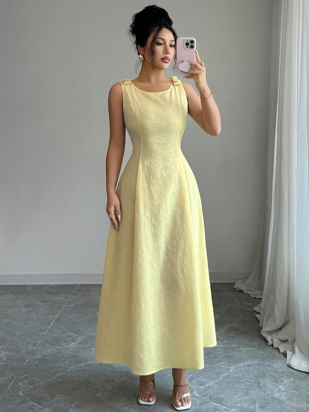 Rochie maxi SHEIN, galben