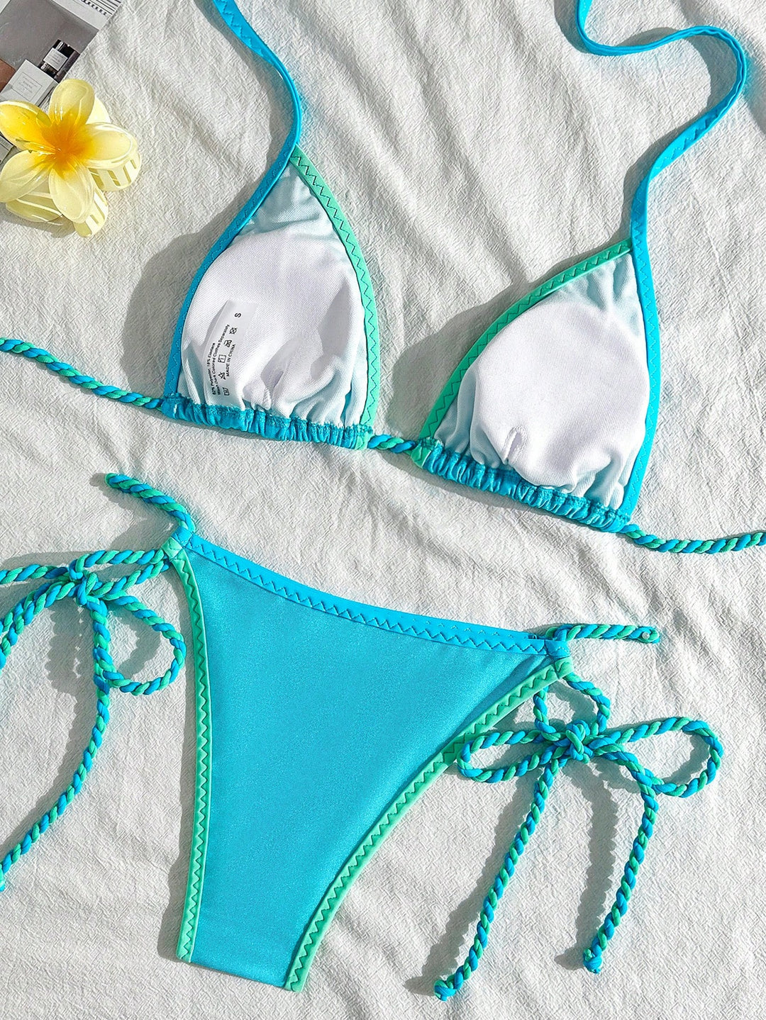 Set bikini SHEIN, albastru