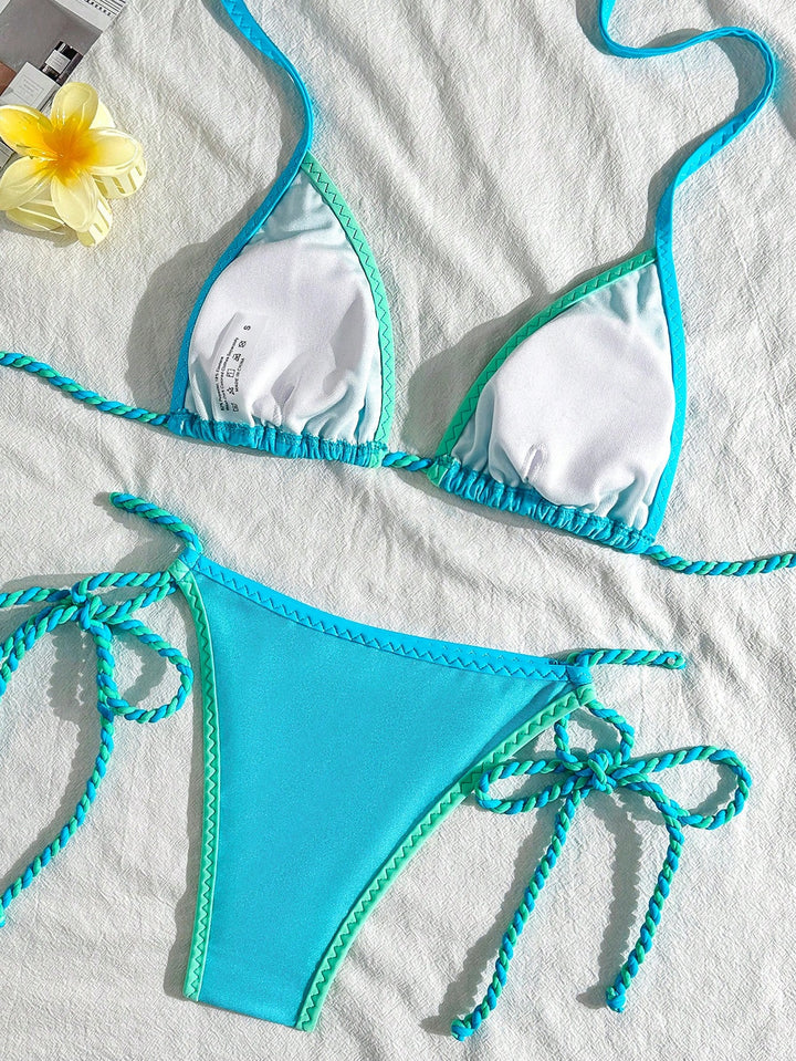 Set bikini SHEIN, albastru