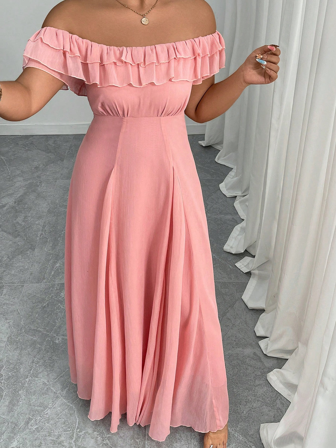 Rochie maxi SHEIN, roz