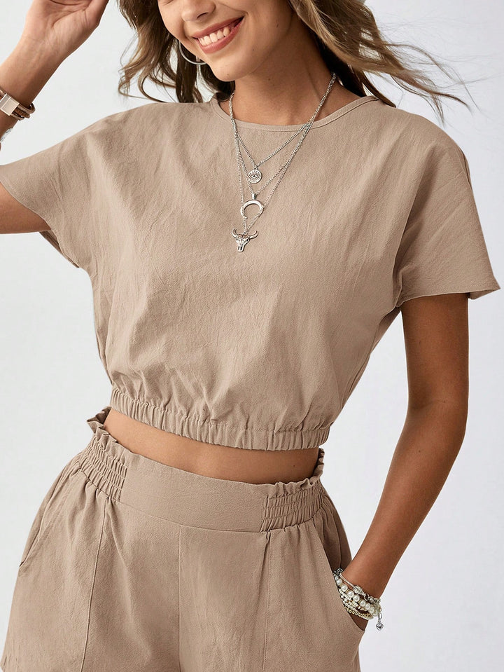 SHEIN együttes, bézs