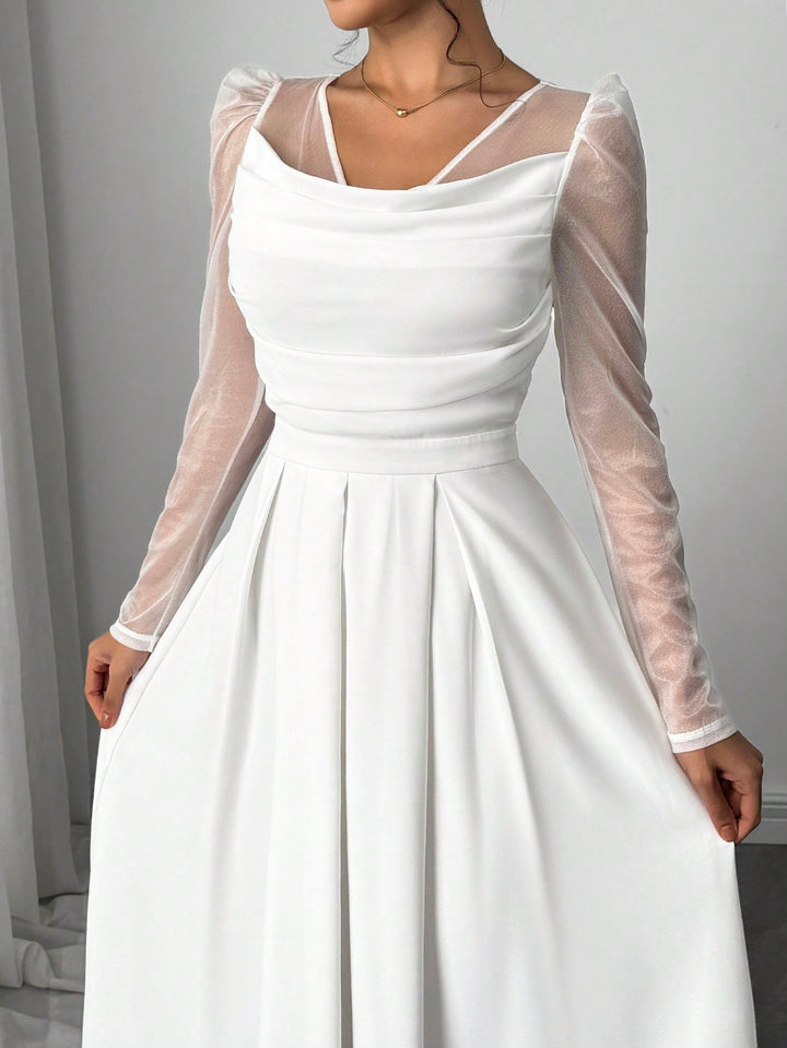 Rochie maxi SHEIN, alb