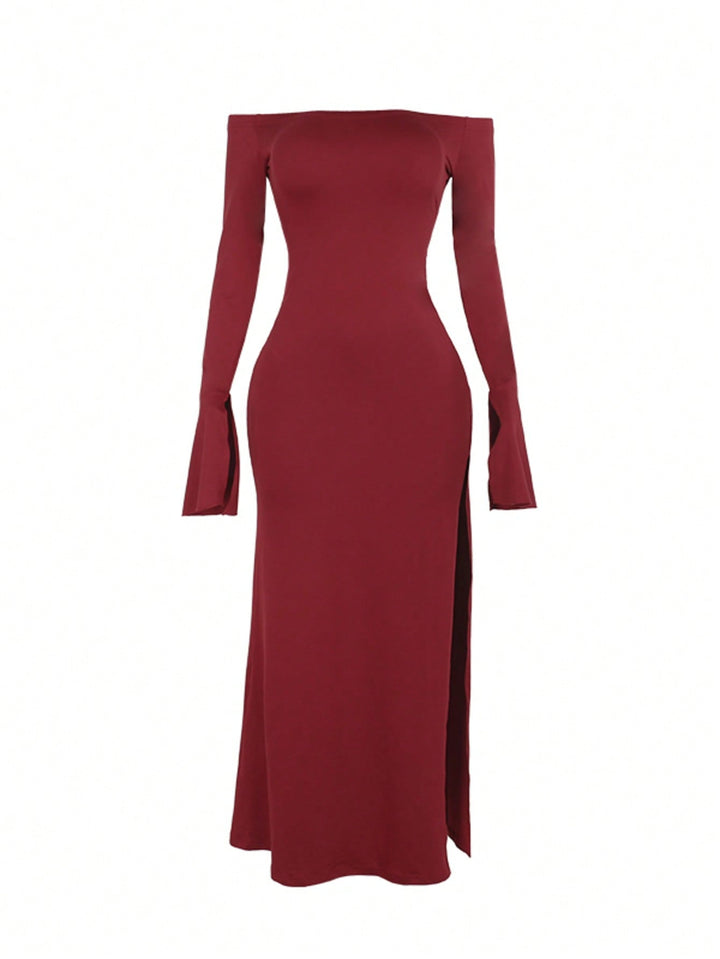 Rochie maxi SHEIN, vișiniu