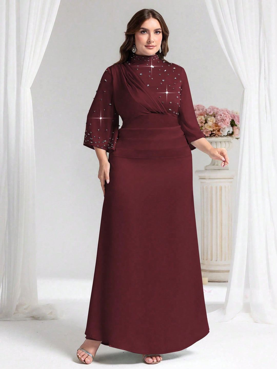 Rochie SHEIN, vișiniu