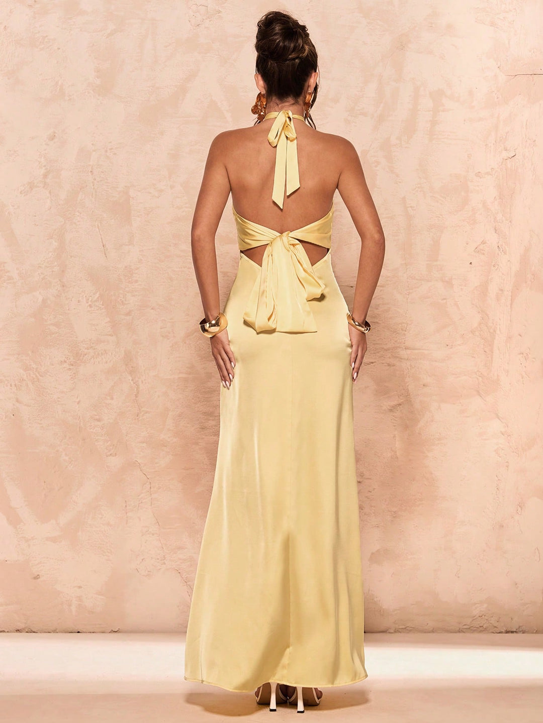 Rochie maxi SHEIN, galben