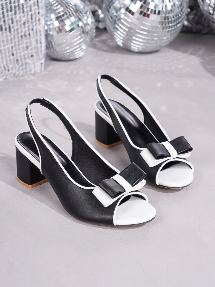 Pantofi cu toc SHEIN, negru