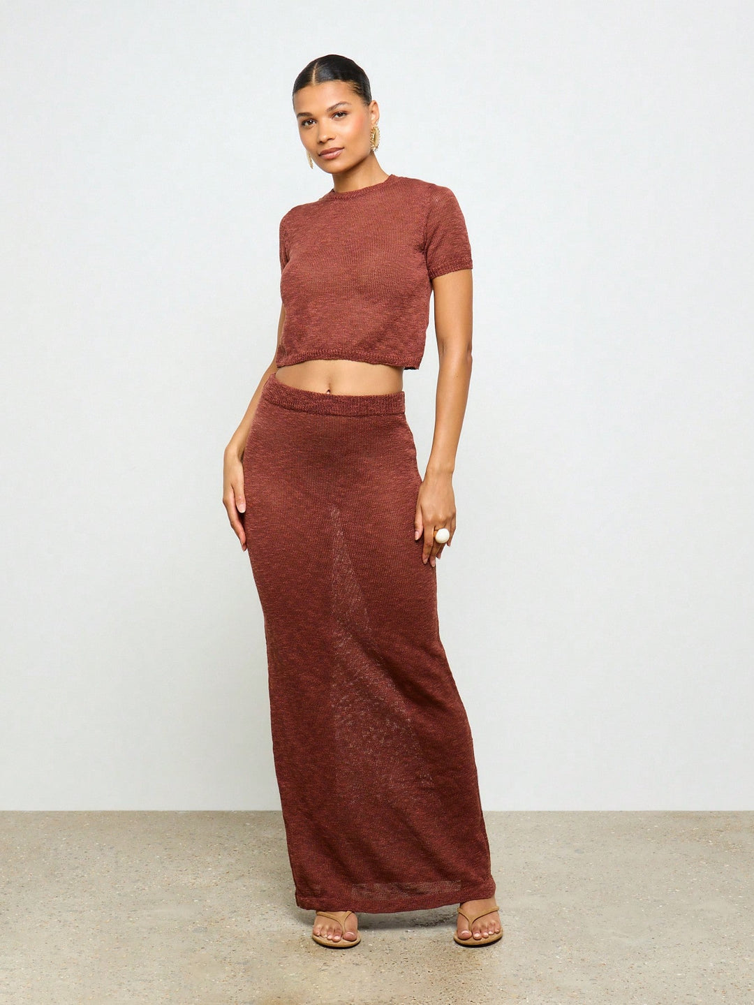 Shein készlet, Barna