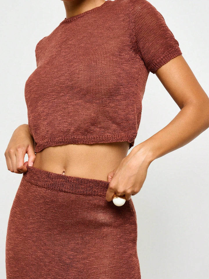 Shein készlet, Barna