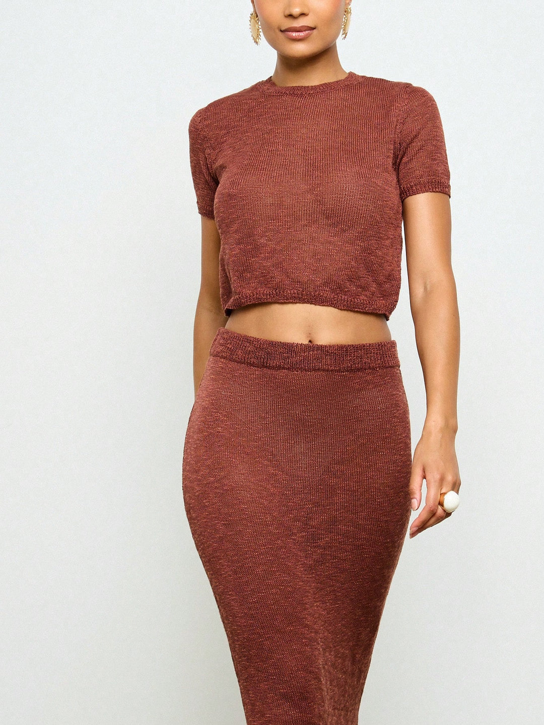Shein készlet, Barna