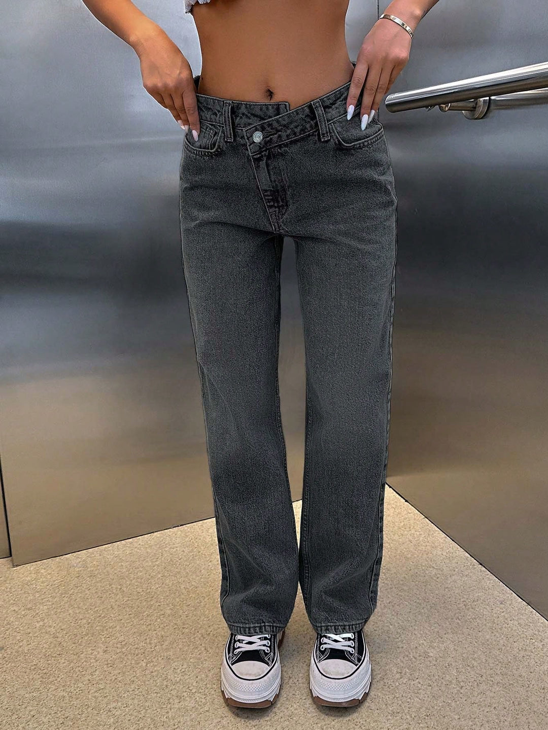 Jeans SHEIN, gri