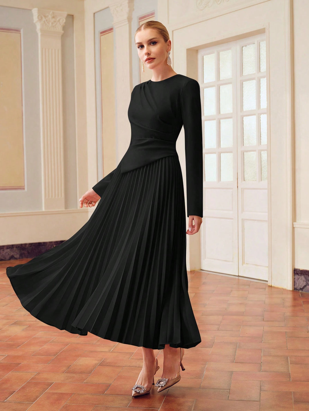 Rochie midi SHEIN, negru