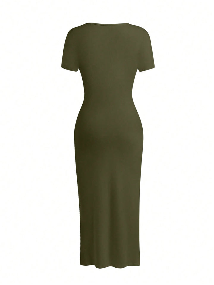 Rochie maxi SHEIN, verde