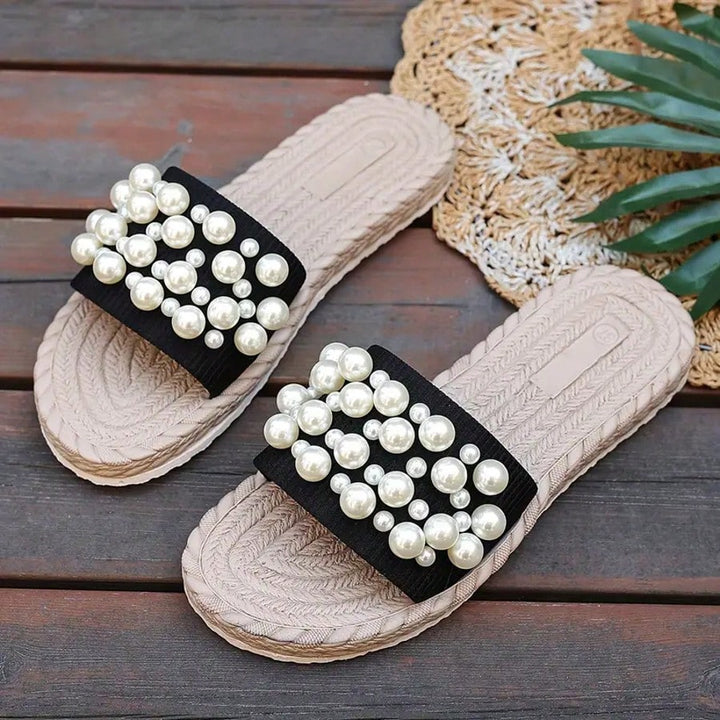 Papuc tip slide SHEIN, negru