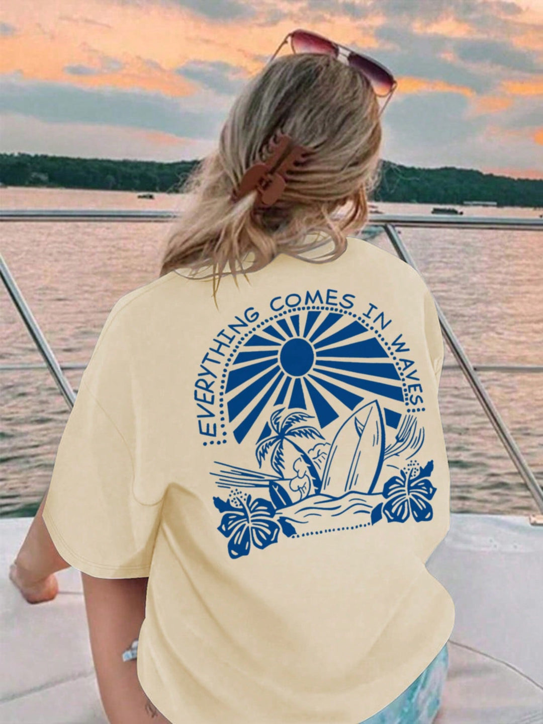 Tricou SHEIN, portocaliu