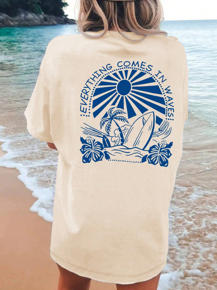Tricou SHEIN, portocaliu