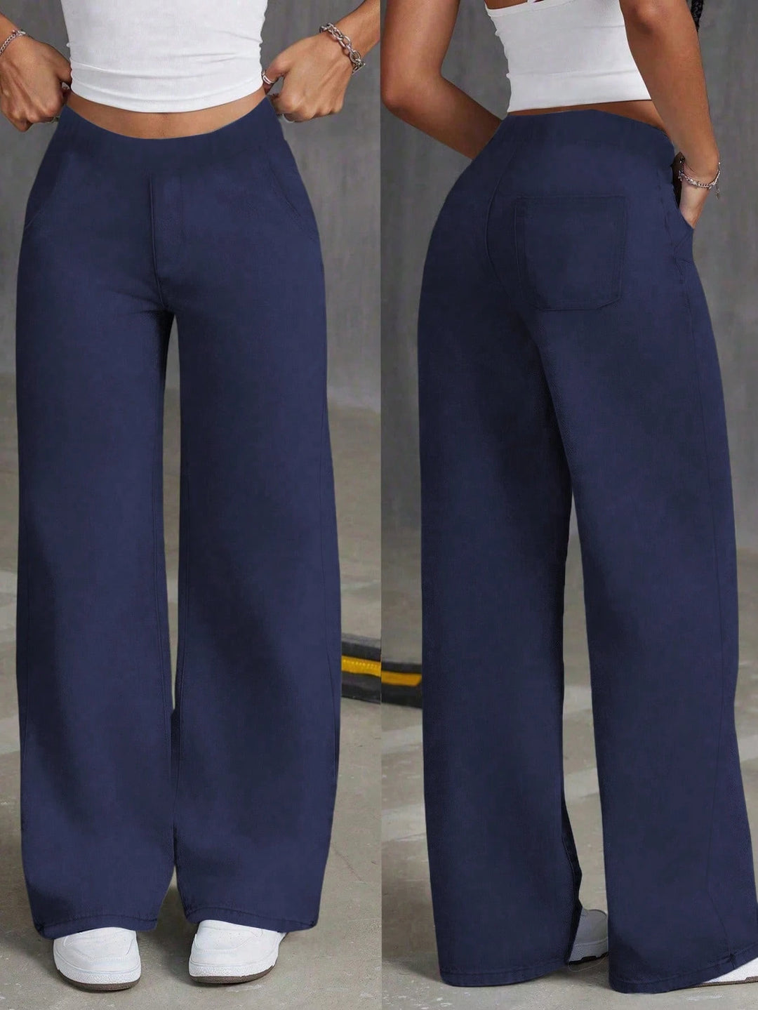 Pantaloni SHEIN, albastru