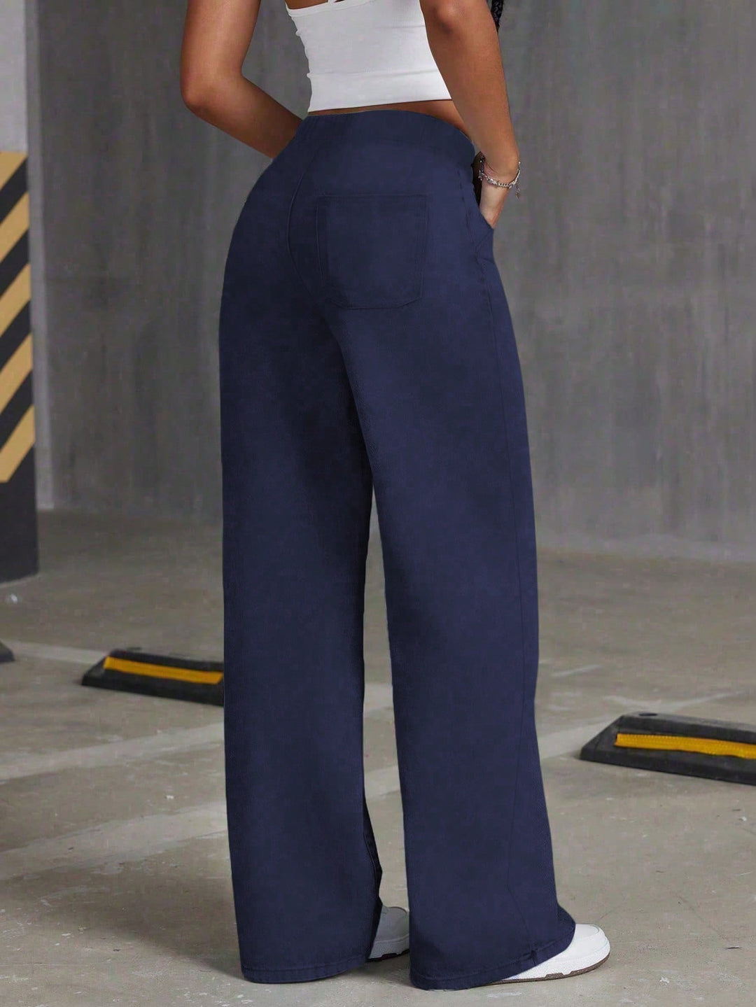 Pantaloni SHEIN, albastru