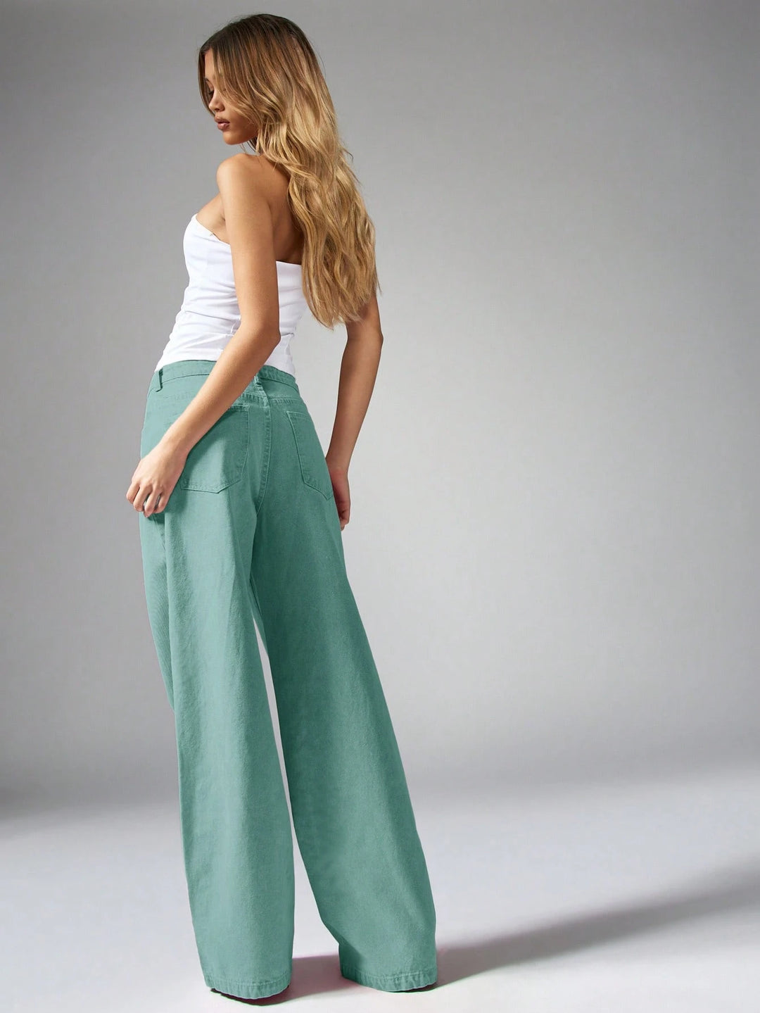 Jeans SHEIN, verde