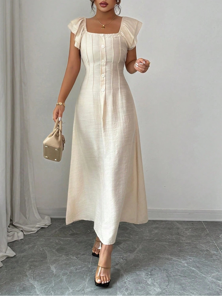 Rochie maxi SHEIN, crem