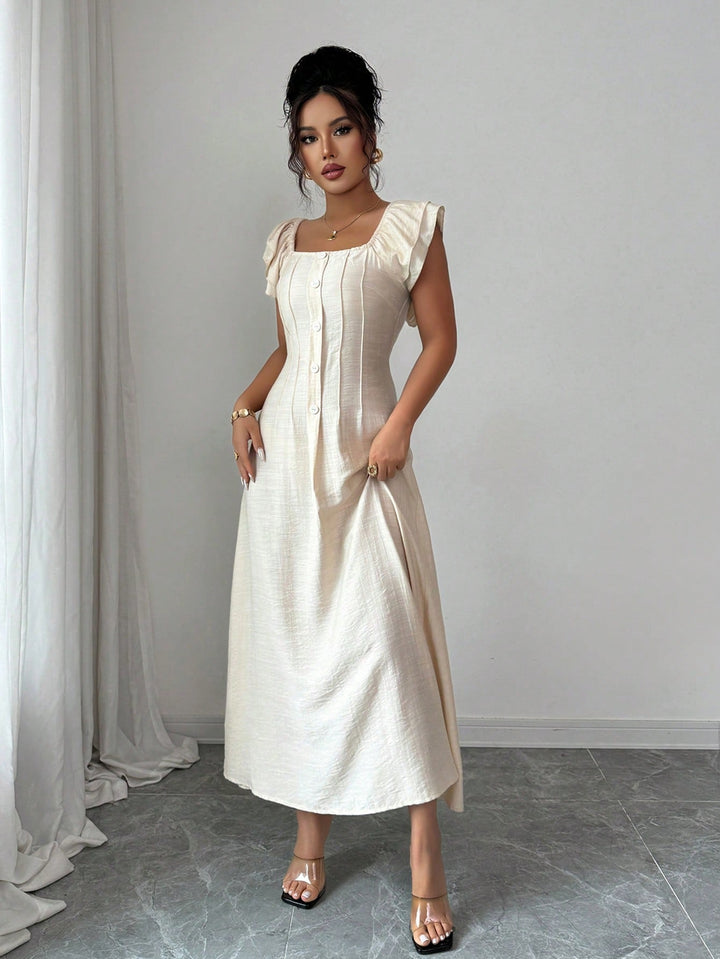 Rochie maxi SHEIN, portocaliu