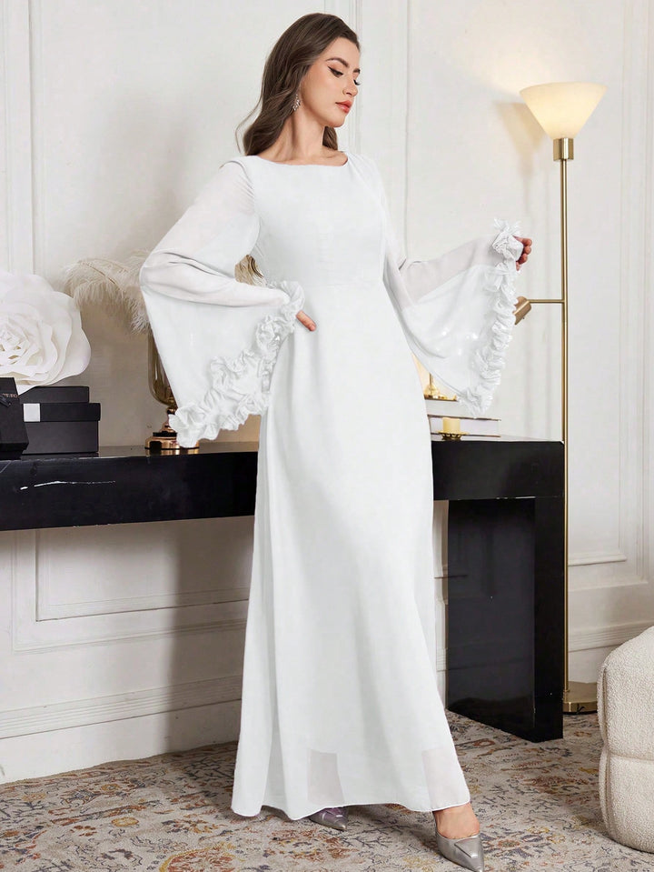 Rochie maxi SHEIN, alb