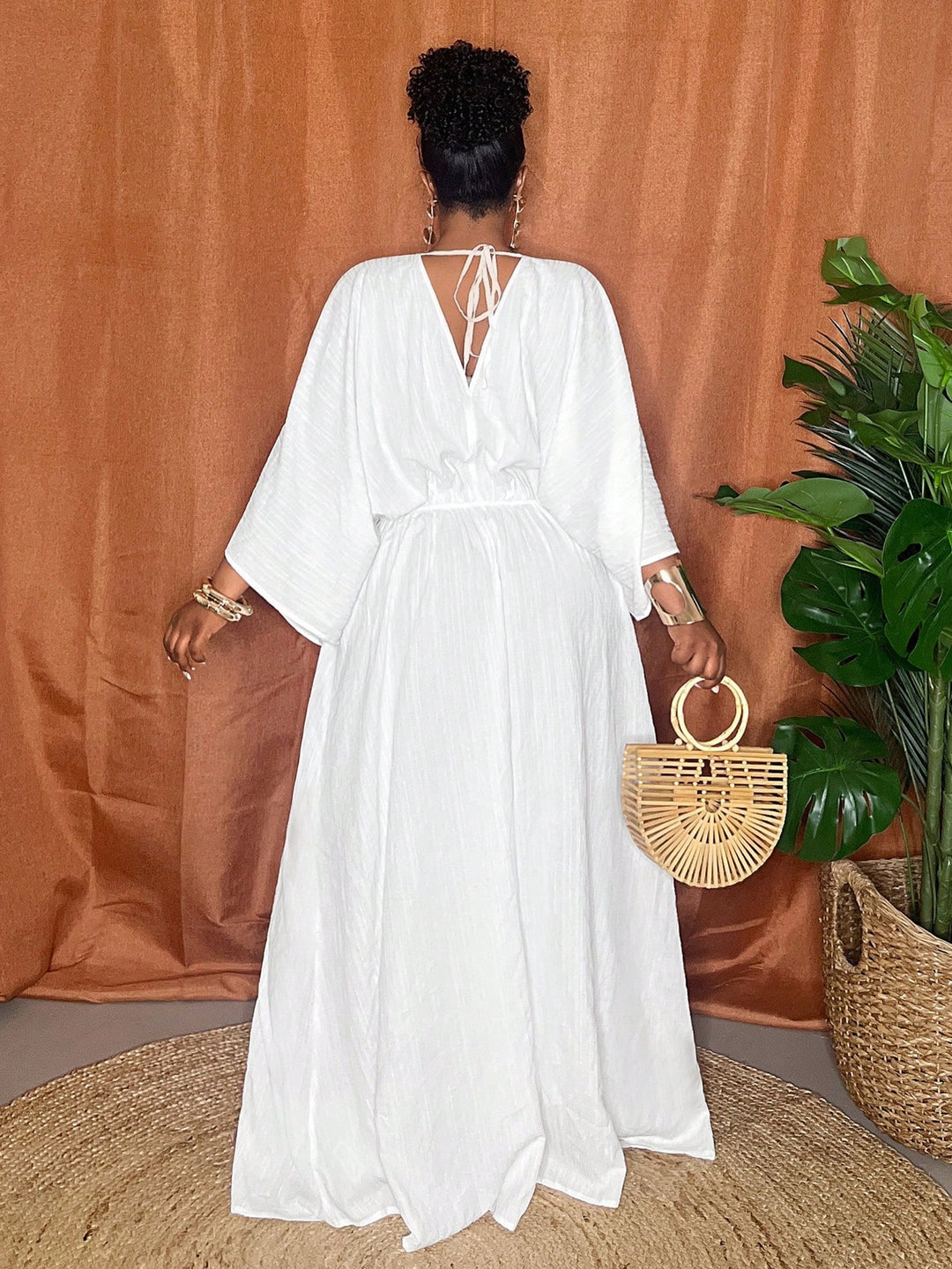Rochie maxi SHEIN, alb